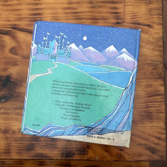 Vintage 1981 The Princess And The Dragon Hardcover Book - Picture 8 of 9